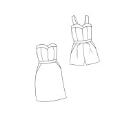 Patron couture combishort/robe : Kika - Maison FAUVE Patron couture combishort/robe : Kika - Maison FAUVE