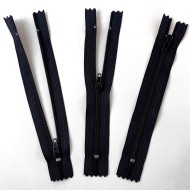 Fermeture non séparable noir en nylon 14cm