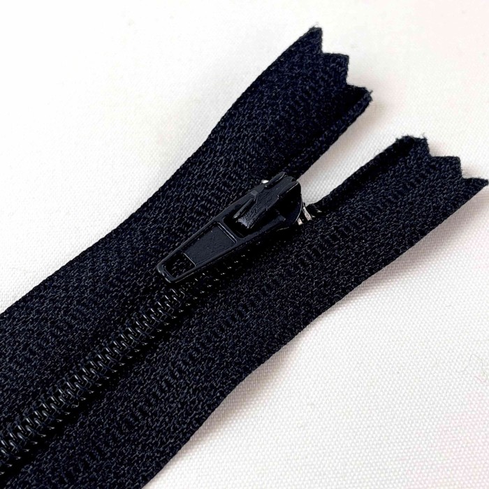 Fermeture non séparable noir en nylon 14cm