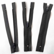 Fermeture non séparable anthracite en nylon 14cm