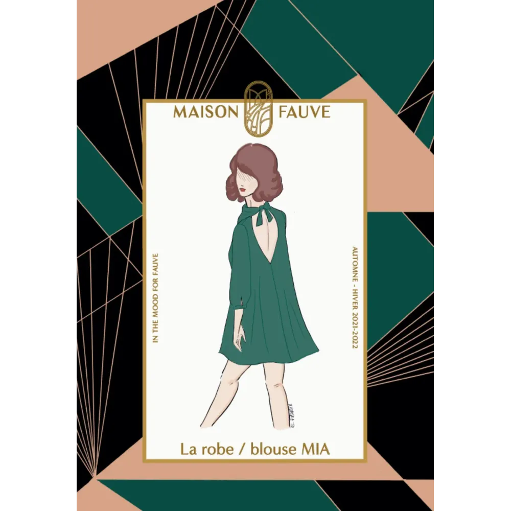 Patron couture Robe : Mia - Maison FAUVE