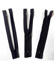 Fermeture non séparable anthracite foncé en nylon 14cm