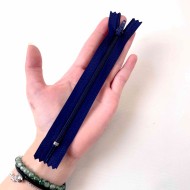 Fermeture non séparable marine en nylon 14cm