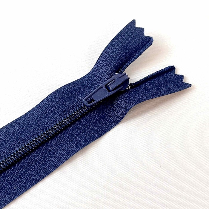 Fermeture non séparable marine en nylon 14cm