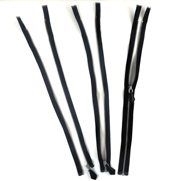 Fermeture séparable noir fantaisie en métal 40 cm Fermeture séparable noir fantaisie en métal 40 cm