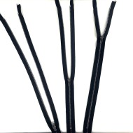 Fermeture non séparable noir en métal 45 cm