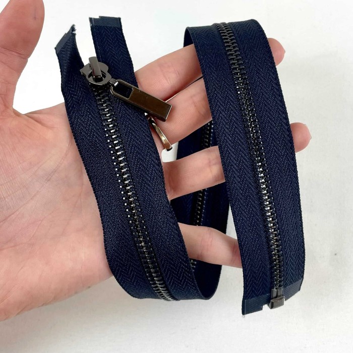 Fermeture séparable marine en métal 46 cm