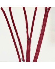 Fermeture séparable rouge en métal 48 cm