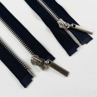 Fermeture séparable noir en métal 50 cm