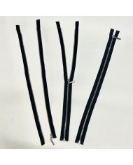 Fermeture séparable noir en métal 50 cm