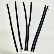 Fermeture séparable noir en métal 50 cm