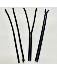 Fermeture séparable noir en métal 50 cm