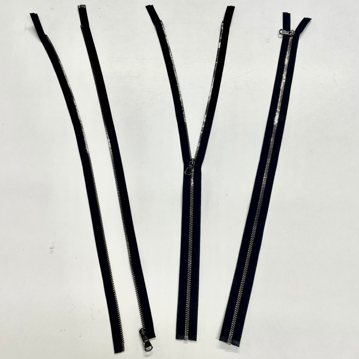 Fermeture séparable noir en métal 50 cm