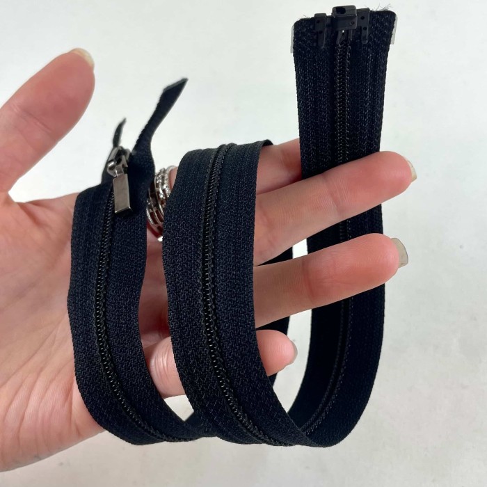 Fermeture séparable noir en nylon 50 cm