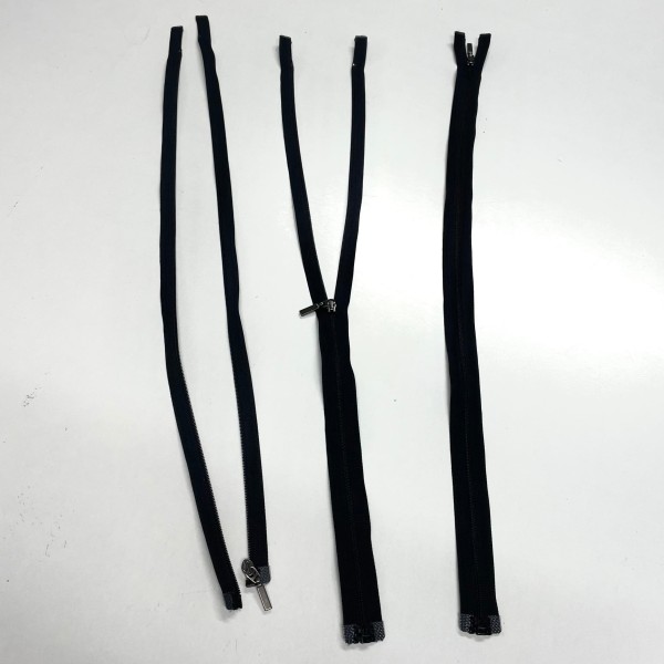 Fermeture séparable noir en nylon 50 cm Fermeture séparable noir en nylon 50 cm