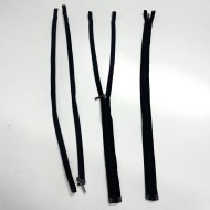 Fermeture séparable noir en nylon 50 cm