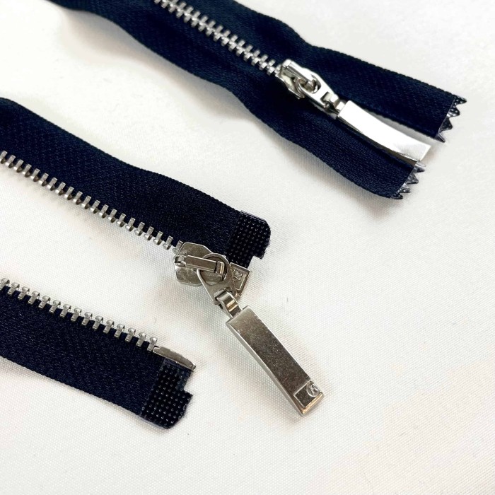 Fermeture séparable marine en métal 50 cm