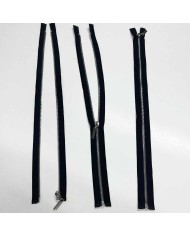 Fermeture fantaisie séparable noir en métal 52 cm