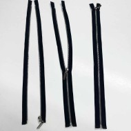 Fermeture fantaisie séparable noir en métal 52 cm