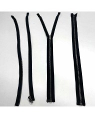 Fermeture séparable noir en métal 53 cm