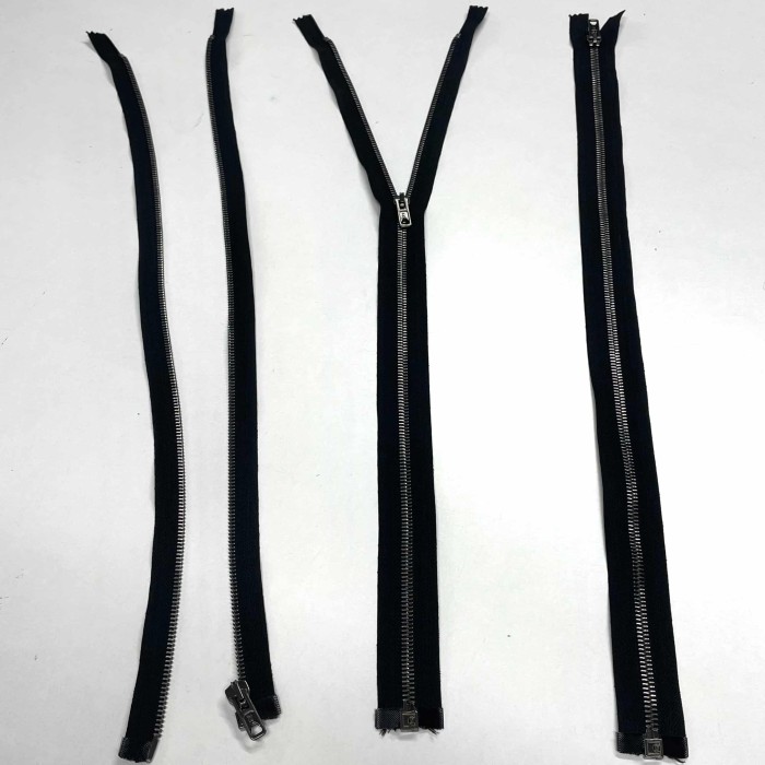 Fermeture séparable noir en métal 53 cm