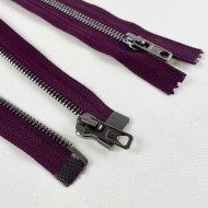 Fermeture séparable violet en métal 53 cm