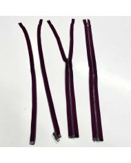 Fermeture séparable violet en métal 53 cm