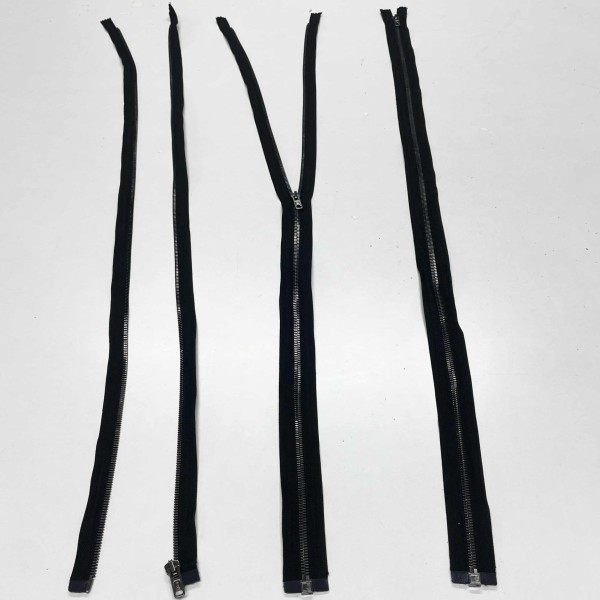 Fermeture séparable noir en métal 85cm Fermeture séparable noir en métal 85cm