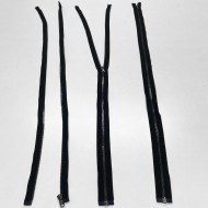 Fermeture séparable noir en métal 85cm