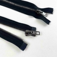 Fermeture séparable noir en métal 85cm