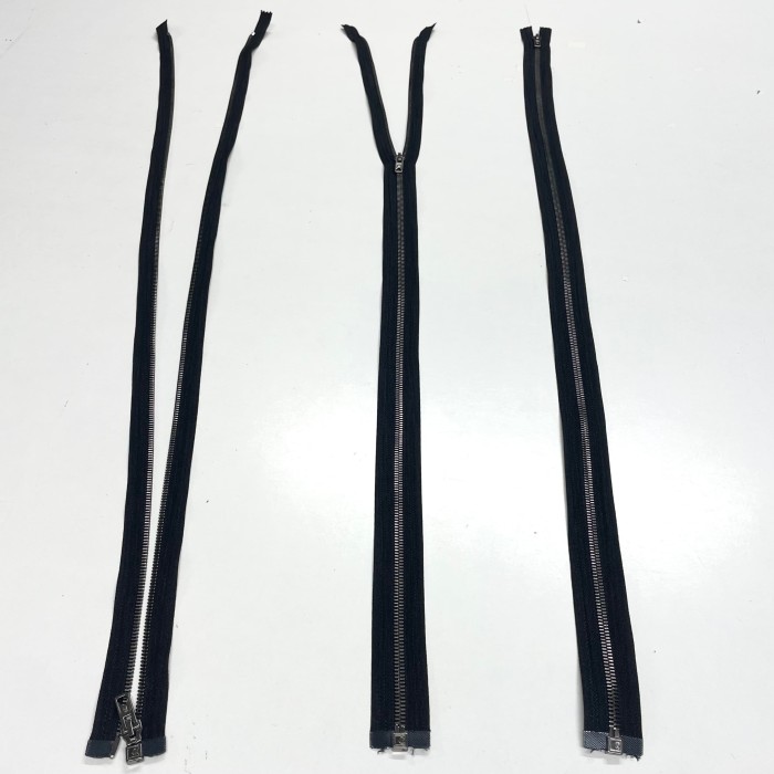 Fermeture séparable noir en métal 85cm