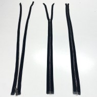 Fermeture séparable noir en métal 85cm