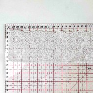 Dentelle blanche à motifs floraux ajouré 8 cm