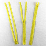 Fermeture invisible non séparable jaune en nylon 30cm Fermeture invisible non séparable jaune en nylon 30cm