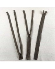 Fermeture invisible non séparable taupe foncé en nylon 30cm