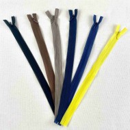 Fermeture invisible non séparable marine en nylon 30cm