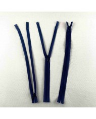 Fermeture invisible non séparable marine en nylon 30cm