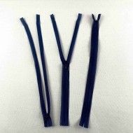 Fermeture invisible non séparable marine en nylon 30cm