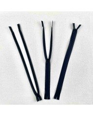 Fermeture invisible non séparable noir en nylon 30cm