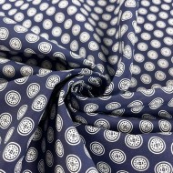 Tissu polyester bleu pièce asiatique doublure Tissu polyester bleu pièce asiatique doublure