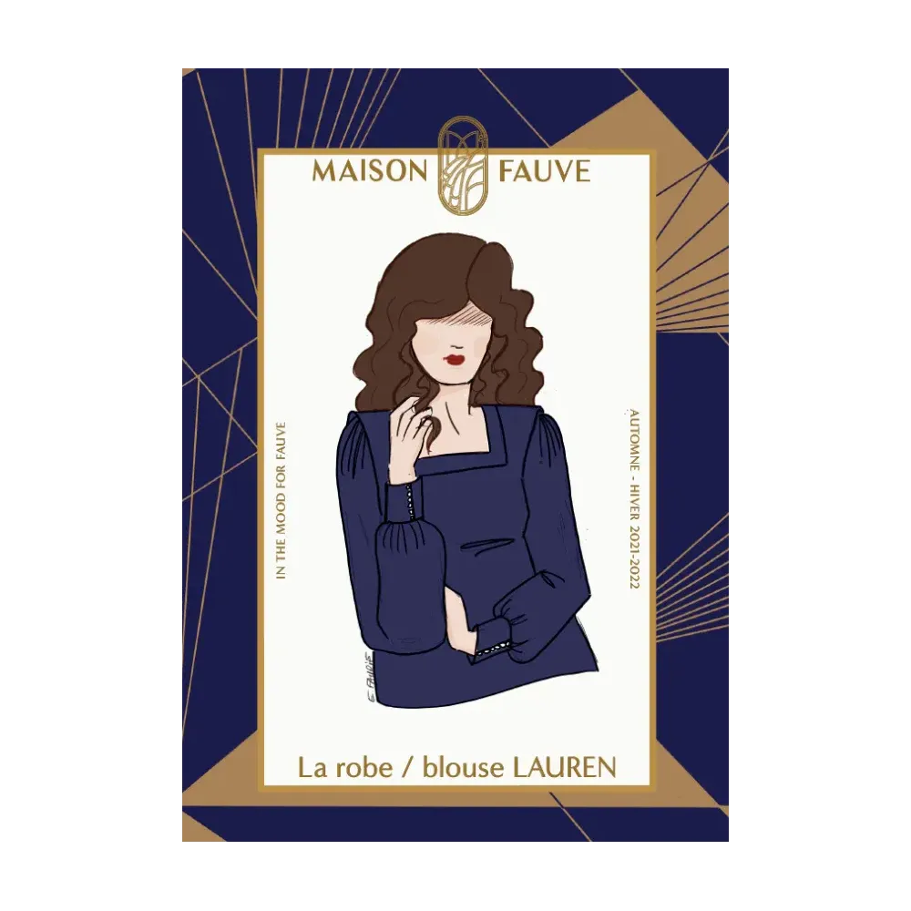 Patron couture Robe : Lauren - Maison FAUVE