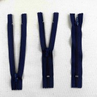 Fermeture non séparable marine en nylon 12cm