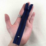 Fermeture non séparable marine en nylon 12cm