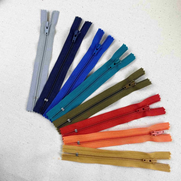 Fermeture non séparable marine en nylon 12cm