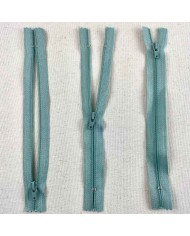 Fermeture non séparable vert d'eau en nylon 18cm