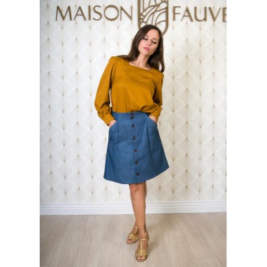 Patron couture Jupe: Kim - Maison FAUVE Patron couture Jupe: Kim - Maison FAUVE