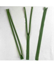 Fermeture invisible vert en nylon 40cm