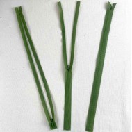 Fermeture invisible vert en nylon 40cm