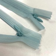 Fermeture invisible vert d'eau en nylon 55cm