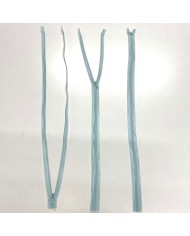 Fermeture invisible vert d'eau en nylon 55cm